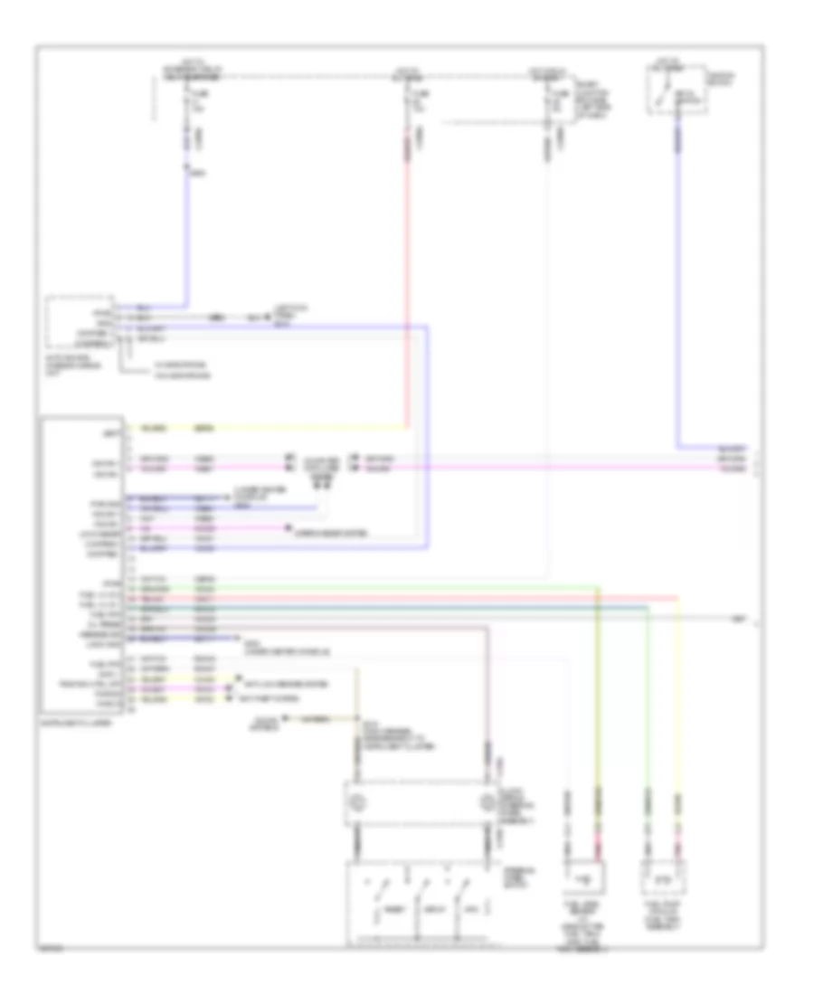 Instrument Cluster Wiring Diagram 1 of 2 for Mercury Sable Premier 2009