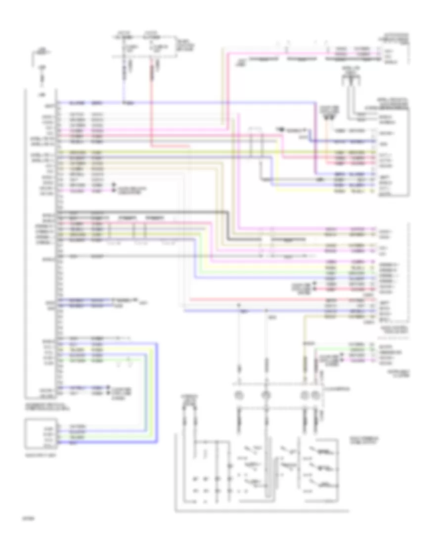 SYNC Radio Wiring Diagram for Mercury Sable Premier 2009