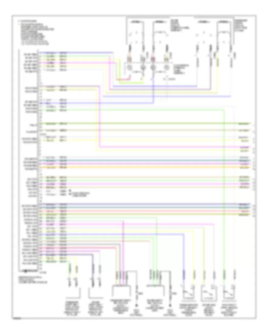 Supplemental Restraints Wiring Diagram 1 of 2 for Mercury Sable Premier 2009