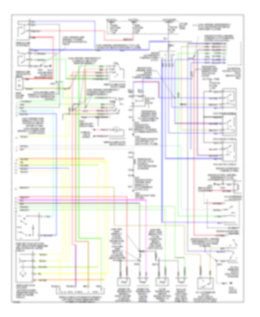 AC Wiring Diagram, Auto AC (2 of 2) for Mercury Villager GS 1998