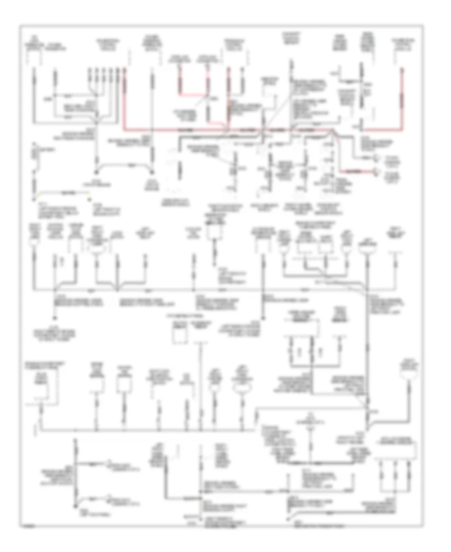 Ground Distribution Wiring Diagram 1 of 3 for Mercury Villager GS 1998