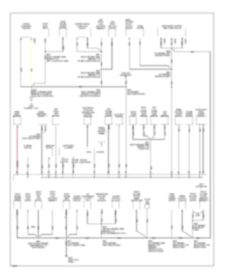 Ground Distribution Wiring Diagram (2 of 3) for Mercury Villager GS 1998