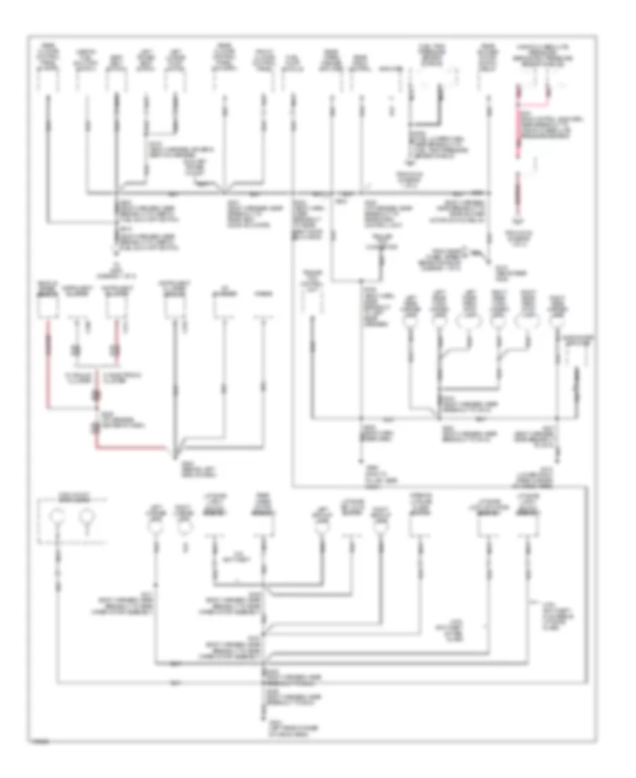 Ground Distribution Wiring Diagram 3 of 3 for Mercury Villager GS 1998