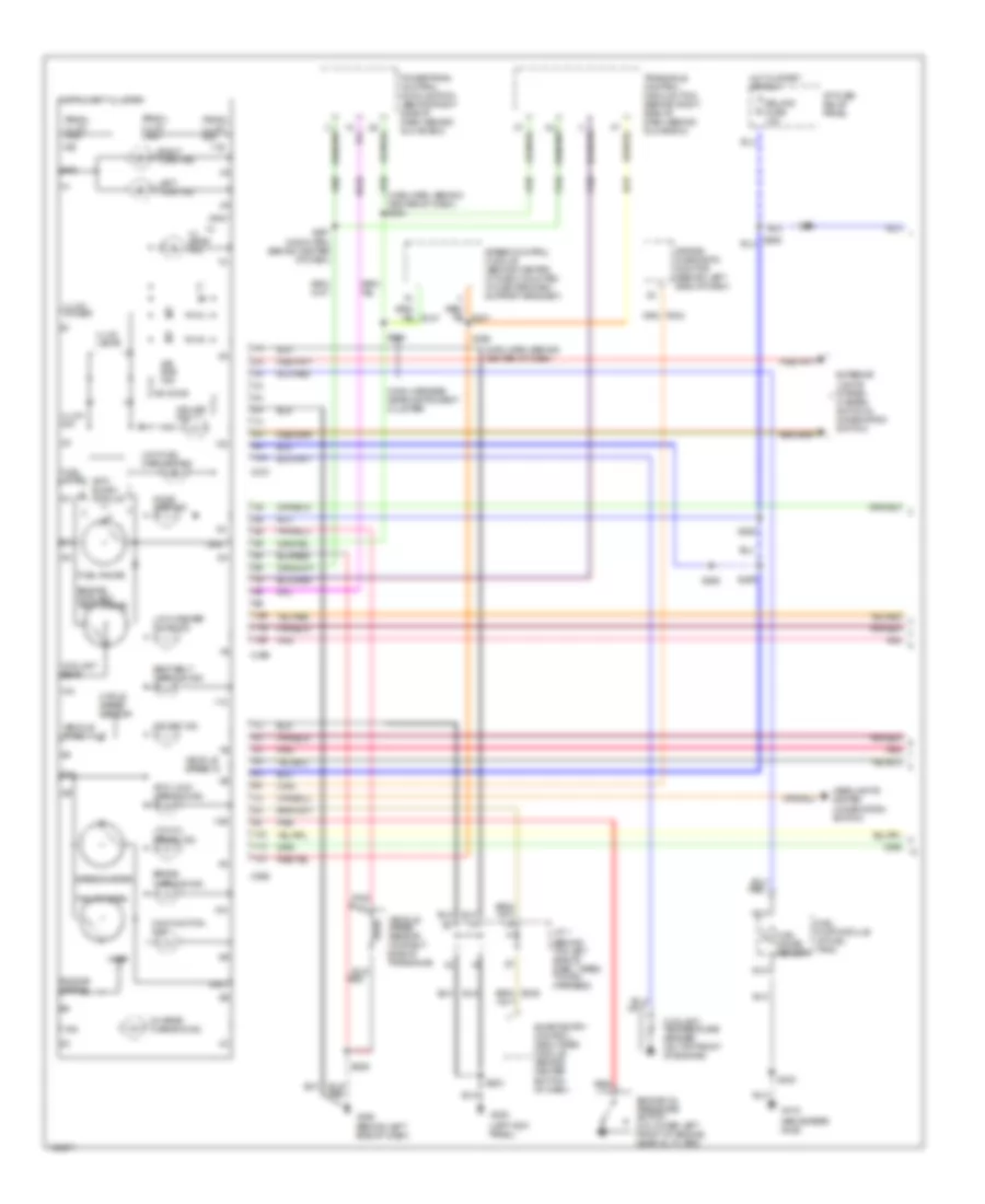 Analog Cluster Wiring Diagram 1 of 2 for Mercury Villager GS 1998