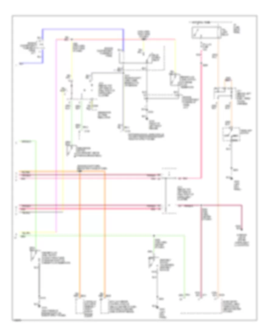Analog Cluster Wiring Diagram (2 of 2) for Mercury Villager GS 1998