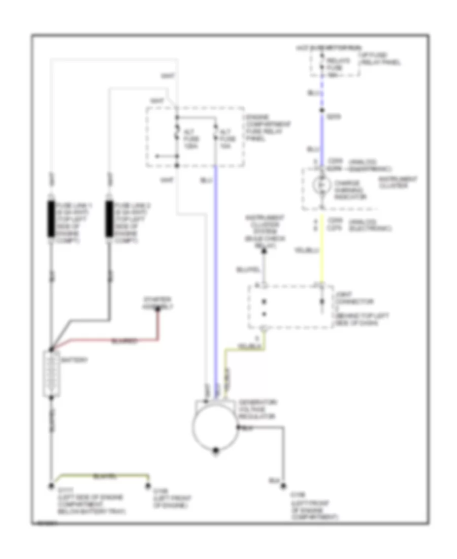 Charging Wiring Diagram for Mercury Villager GS 1998