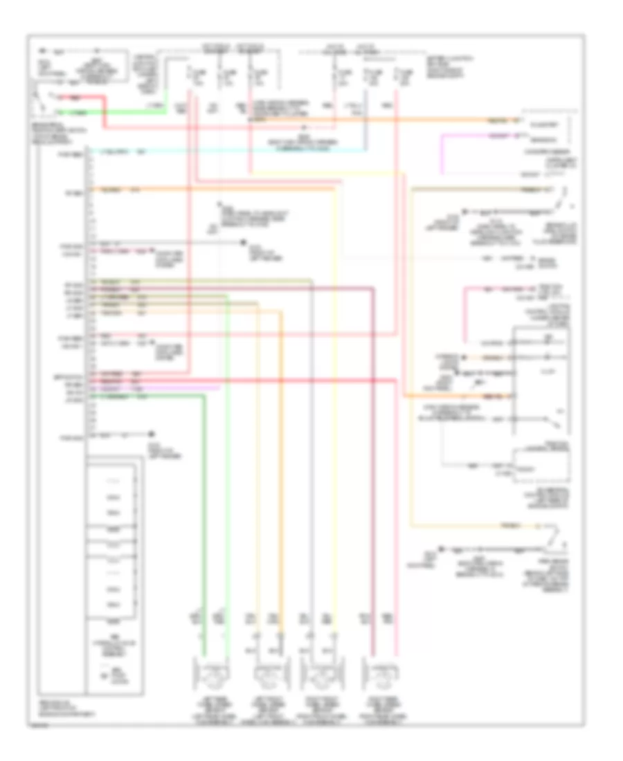 Anti-lock Brakes Wiring Diagram for Mercury Grand Marquis LS 2010