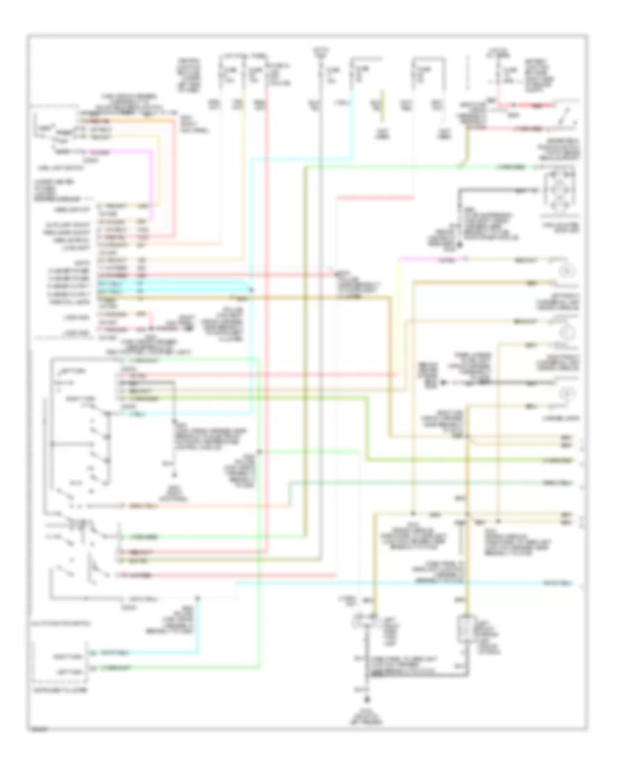 Exterior Lamps Wiring Diagram (1 of 2) for Mercury Grand Marquis LS 2010