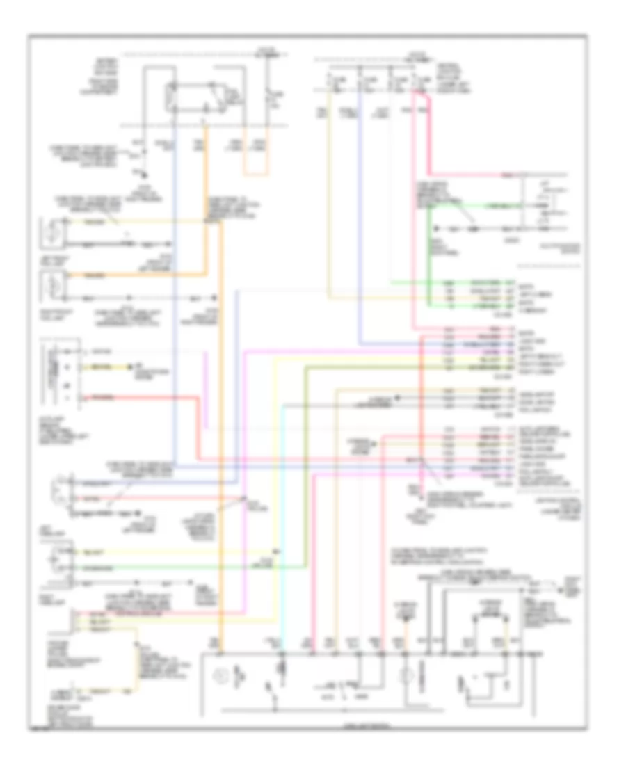 Headlamps Wiring Diagram for Mercury Grand Marquis LS 2010