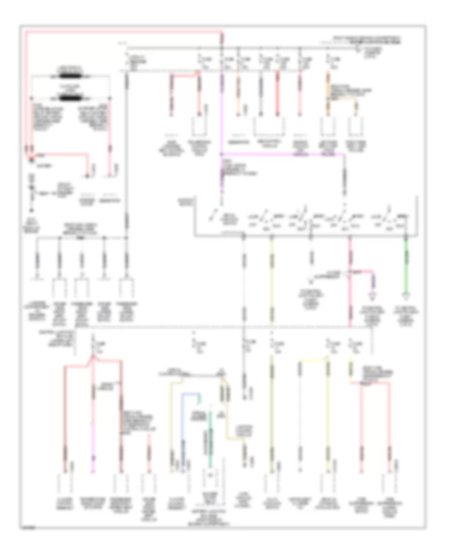 Power Distribution Wiring Diagram 1 of 5 for Mercury Grand Marquis LS 2010
