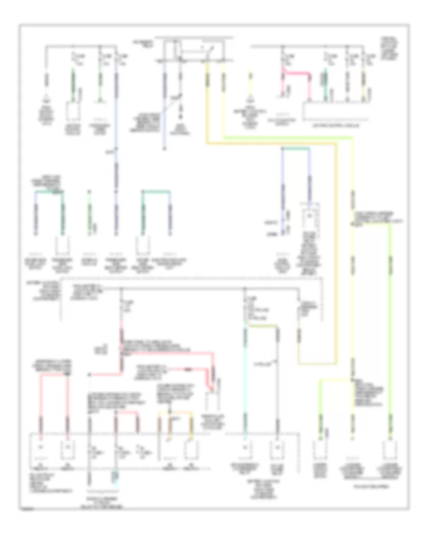 Power Distribution Wiring Diagram 5 of 5 for Mercury Grand Marquis LS 2010