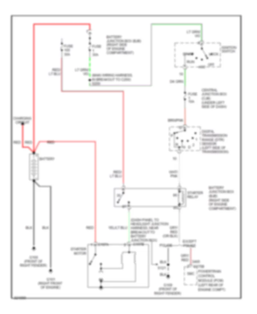 Starting Wiring Diagram for Mercury Grand Marquis LS 2010