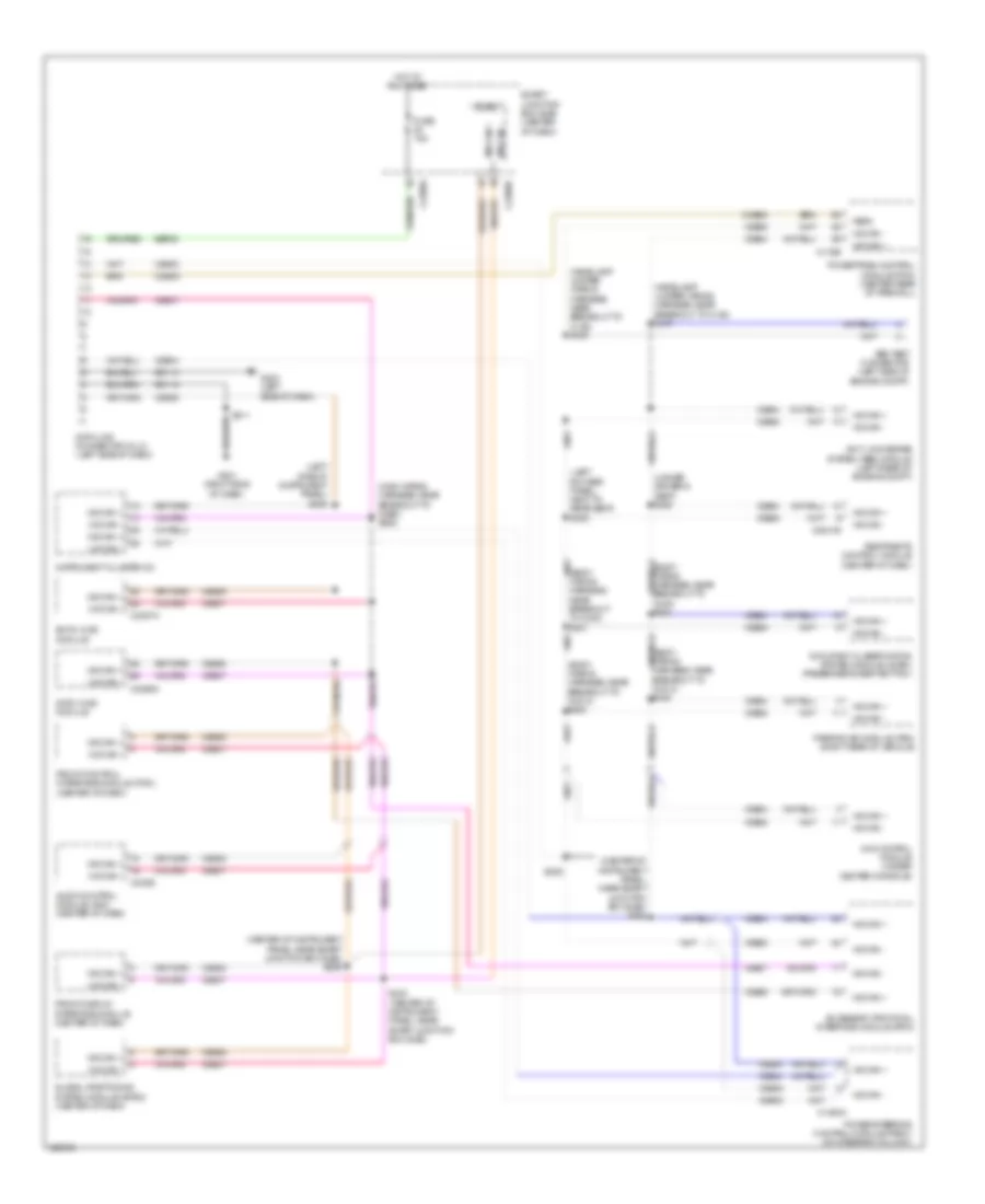Computer Data Lines Wiring Diagram Except Hybrid with GPS for Mercury Mariner 2010