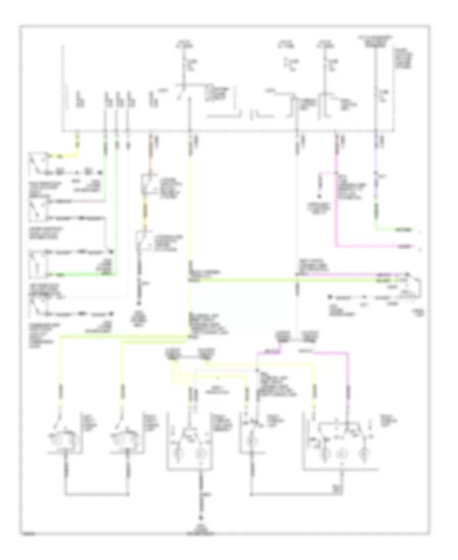 Courtesy Lamps Wiring Diagram Except Hybrid 1 of 2 for Mercury Mariner 2010