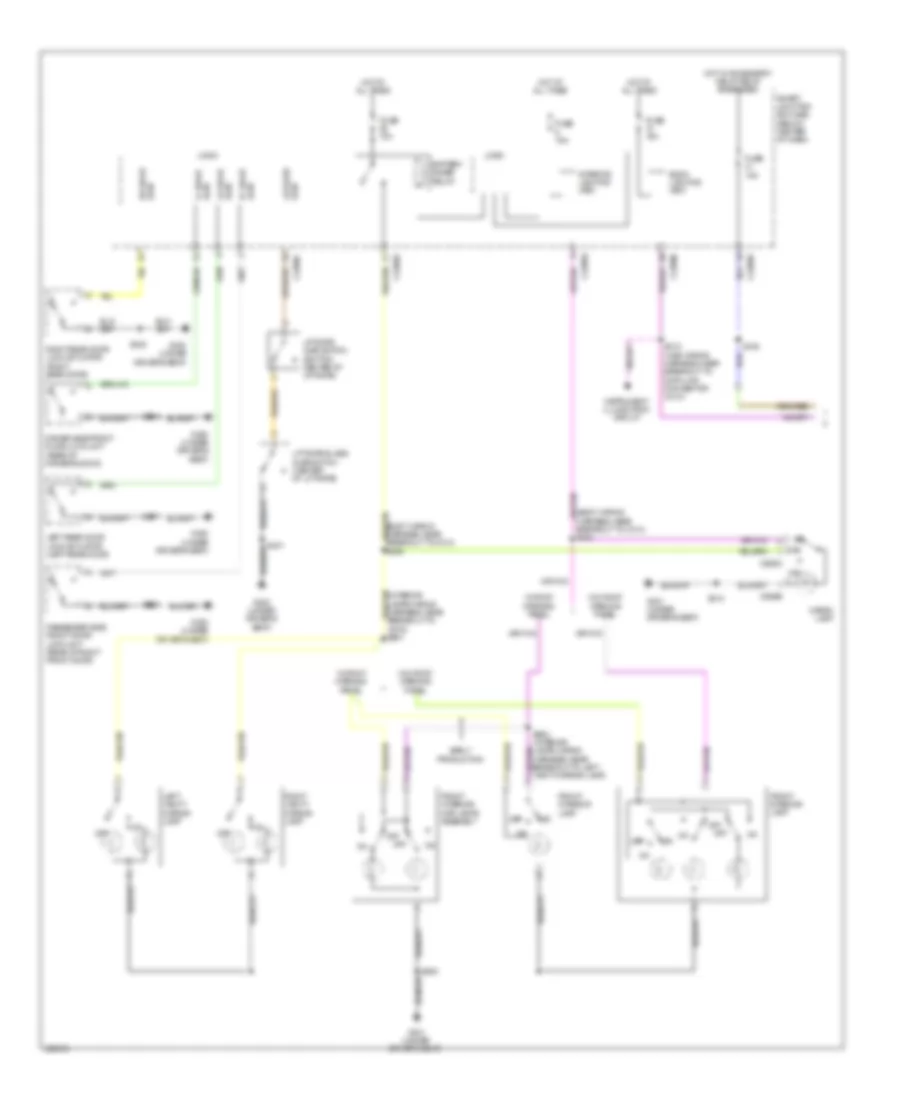 Courtesy Lamps Wiring Diagram, Hybrid (1 of 2) for Mercury Mariner 2010