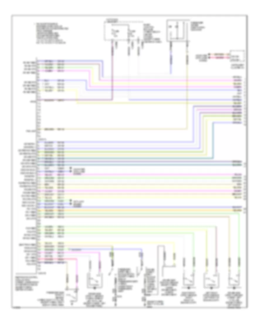 Supplemental Restraints Wiring Diagram 1 of 2 for Mercury Mariner 2010