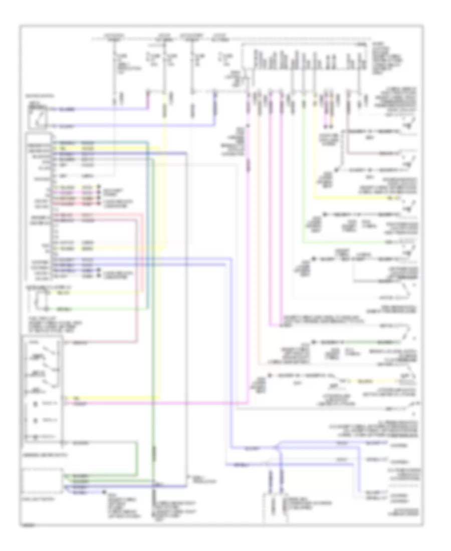 Instrument Cluster Wiring Diagram for Mercury Mariner Hybrid 2010