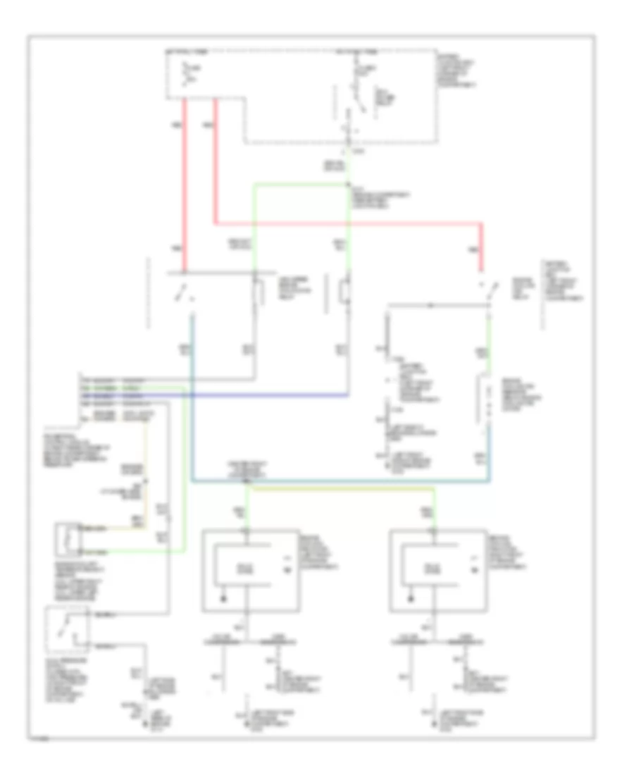 Cooling Fan Wiring Diagram for Mercury Cougar 1999