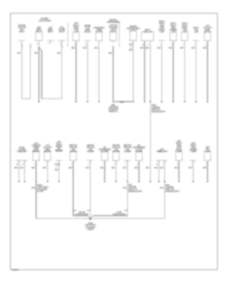 Ground Distribution Wiring Diagram (3 of 3) for Mercury Cougar 1999