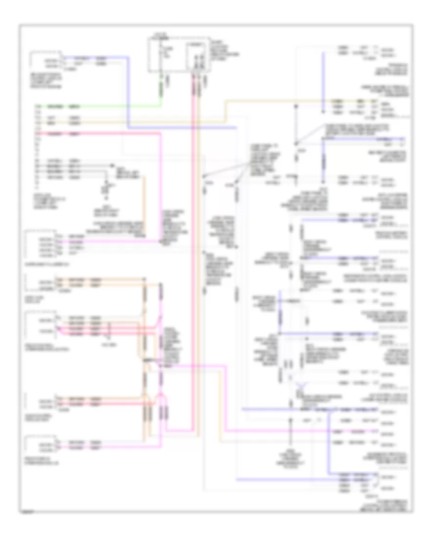 Computer Data Lines Wiring Diagram, Hybrid without GPS for Mercury Mariner Premier 2010