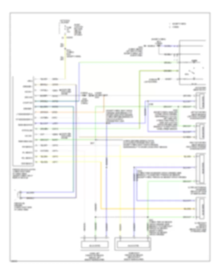 Parking Assistant Wiring Diagram for Mercury Mariner Premier 2010