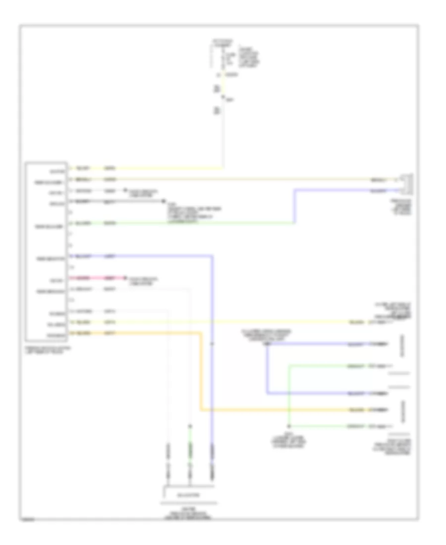 Parking Assistant Wiring Diagram for Mercury Milan 2010