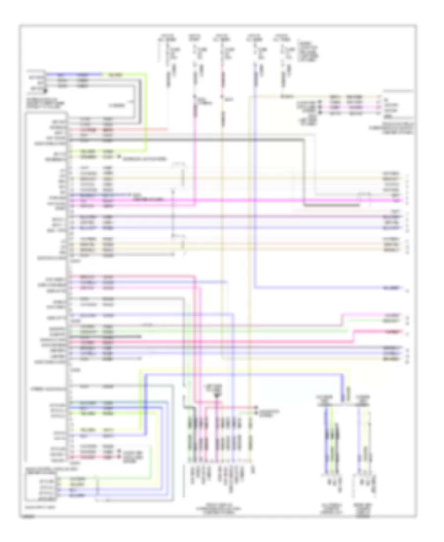 Navigation Wiring Diagram (1 of 2) for Mercury Milan Hybrid 2010