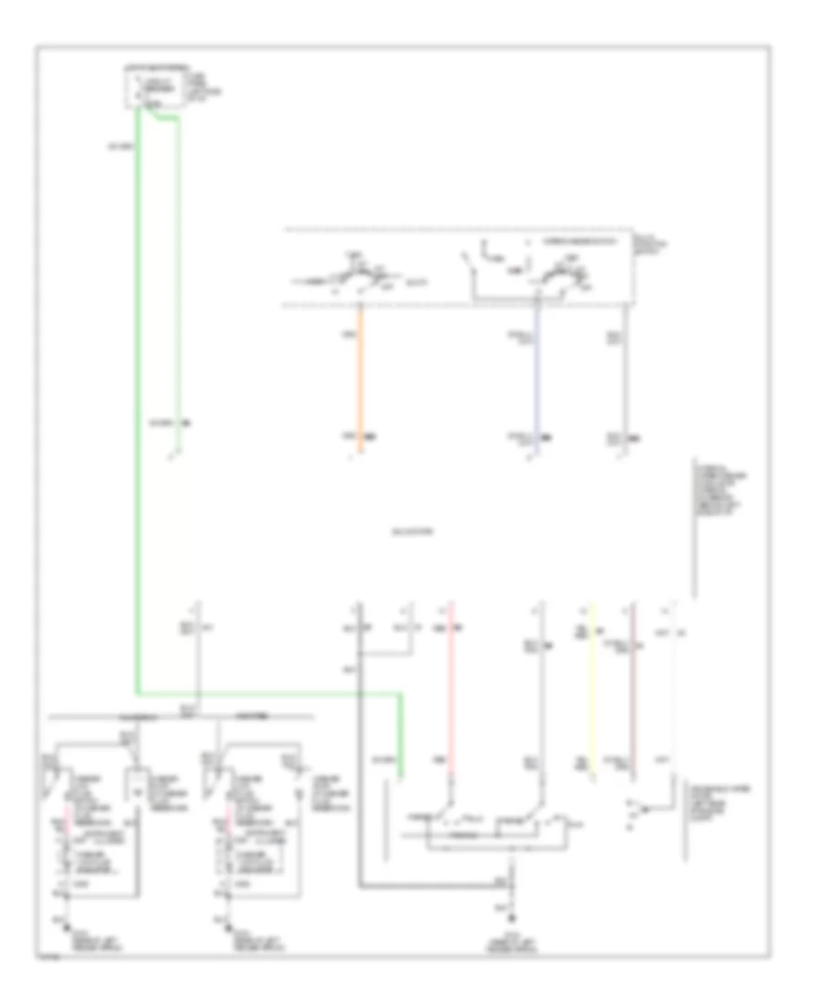 WiperWasher Wiring Diagram for Mercury Grand Marquis Colony Park LS 1991