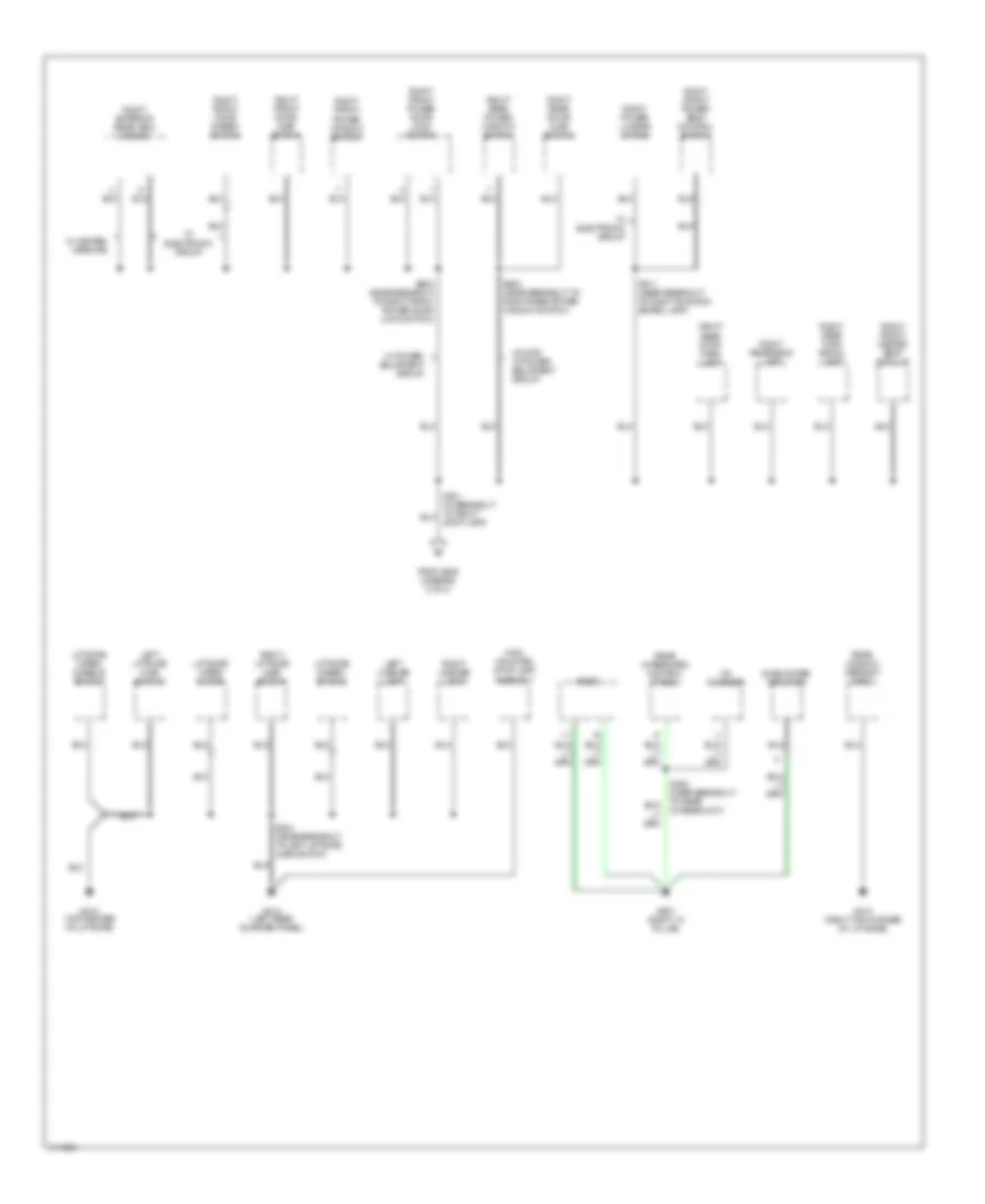 Ground Distribution Wiring Diagram (4 of 4) for Mercury Mountaineer 1999