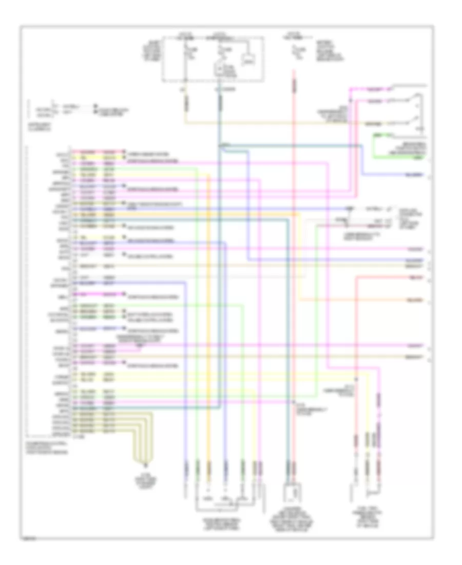 4.6L, Engine Performance Wiring Diagram (1 of 5) for Mercury Mountaineer 2010