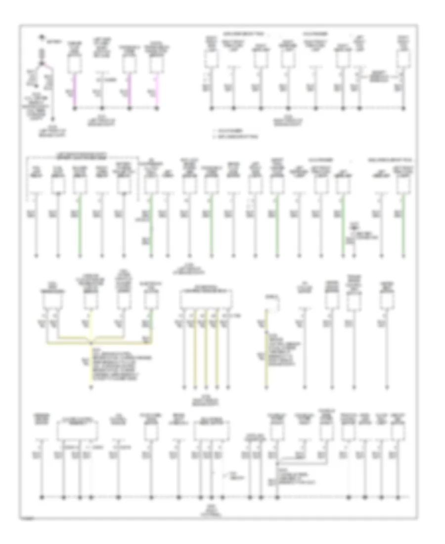 Ground Distribution Wiring Diagram 1 of 4 for Mercury Mountaineer 2010