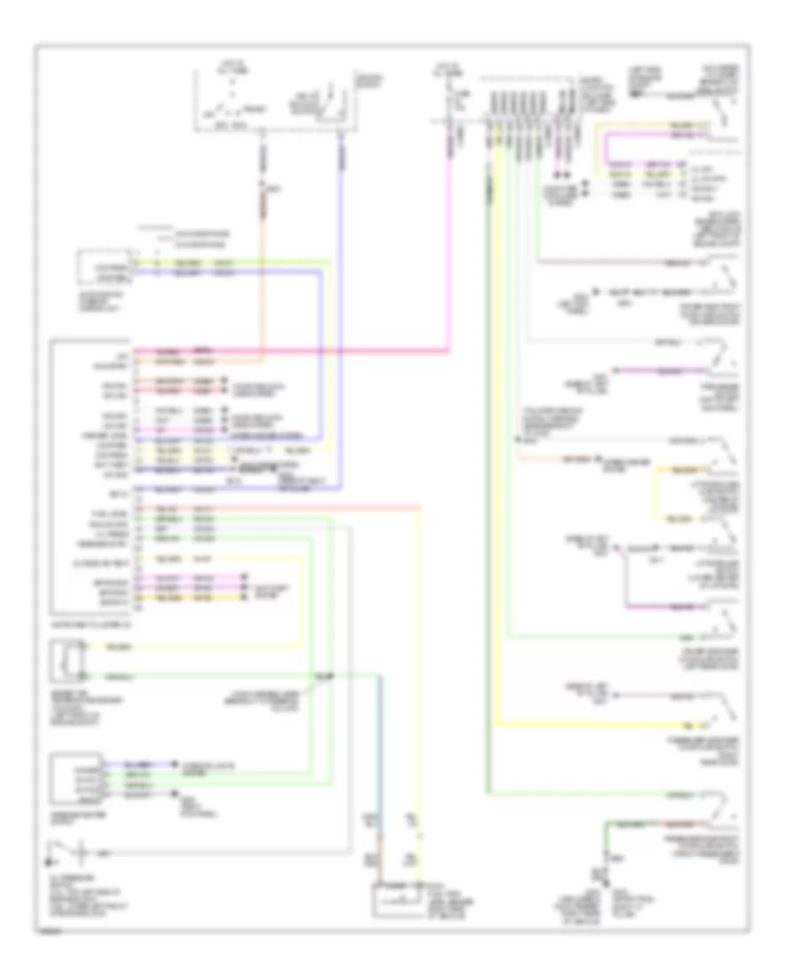 Instrument Cluster Wiring Diagram for Mercury Mountaineer 2010