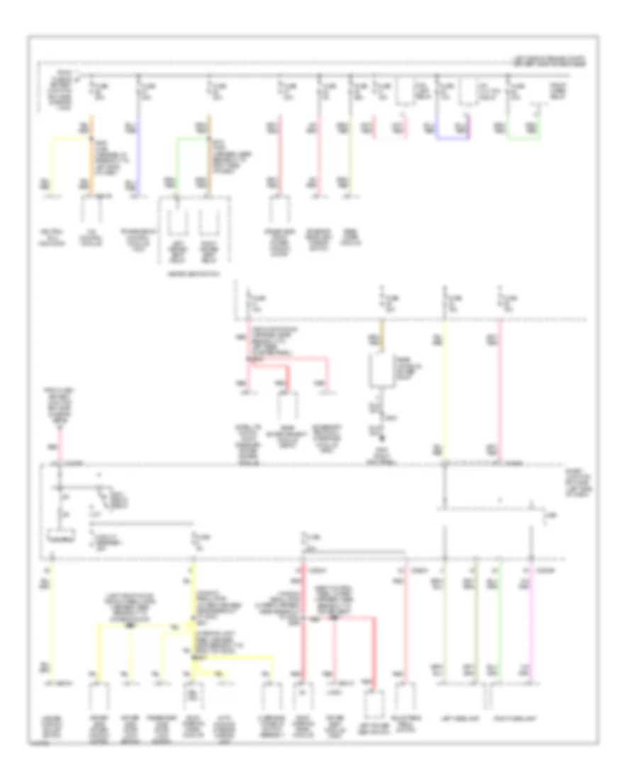 Power Distribution Wiring Diagram (2 of 6) for Mercury Mountaineer 2010