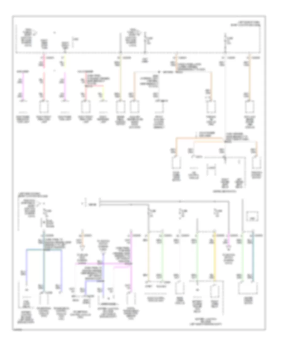 Power Distribution Wiring Diagram (5 of 6) for Mercury Mountaineer 2010