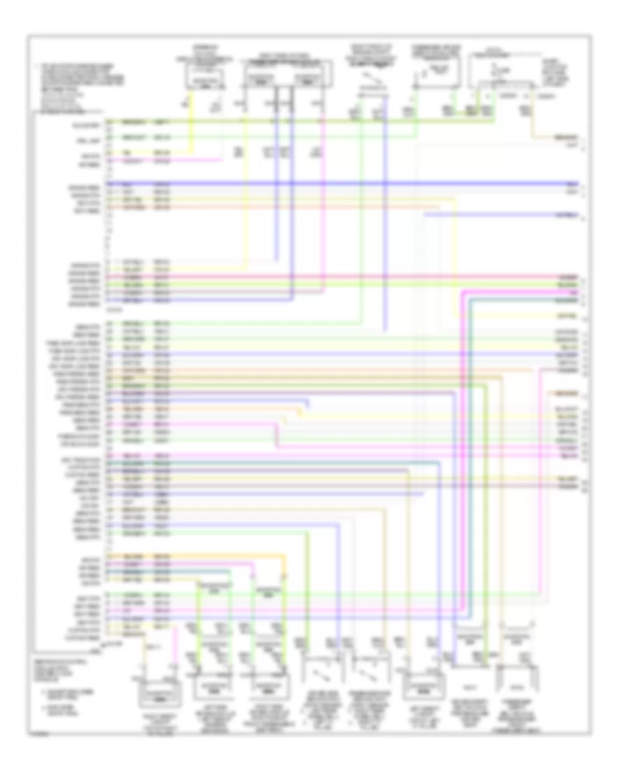 Supplemental Restraints Wiring Diagram 1 of 2 for Mercury Mountaineer 2010