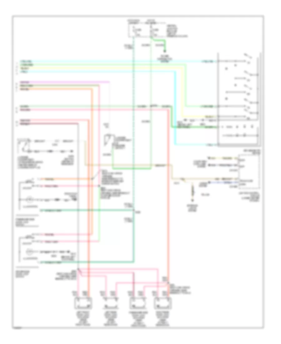Forced Entry Wiring Diagram 2 of 2 for Mercury Grand Marquis LS 2011