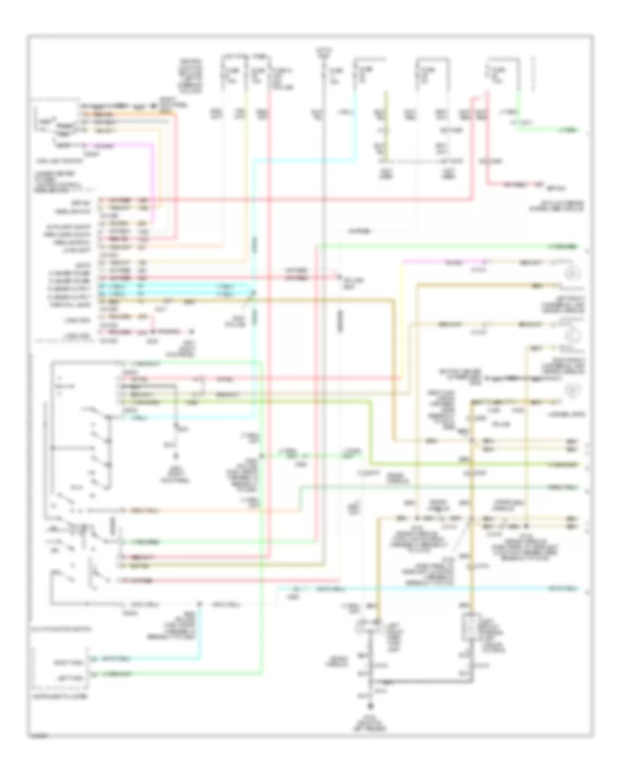 Exterior Lamps Wiring Diagram 1 of 2 for Mercury Grand Marquis LS 2011