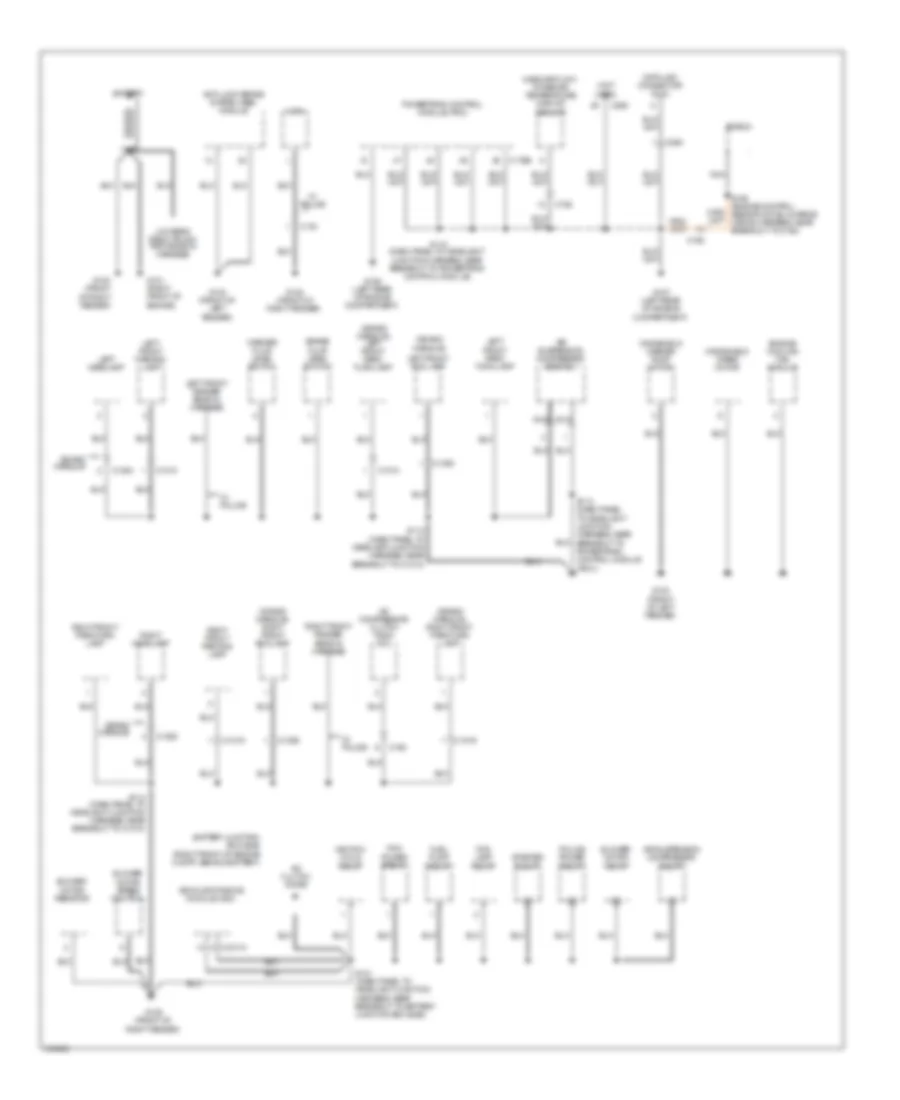 Ground Distribution Wiring Diagram 1 of 4 for Mercury Grand Marquis LS 2011