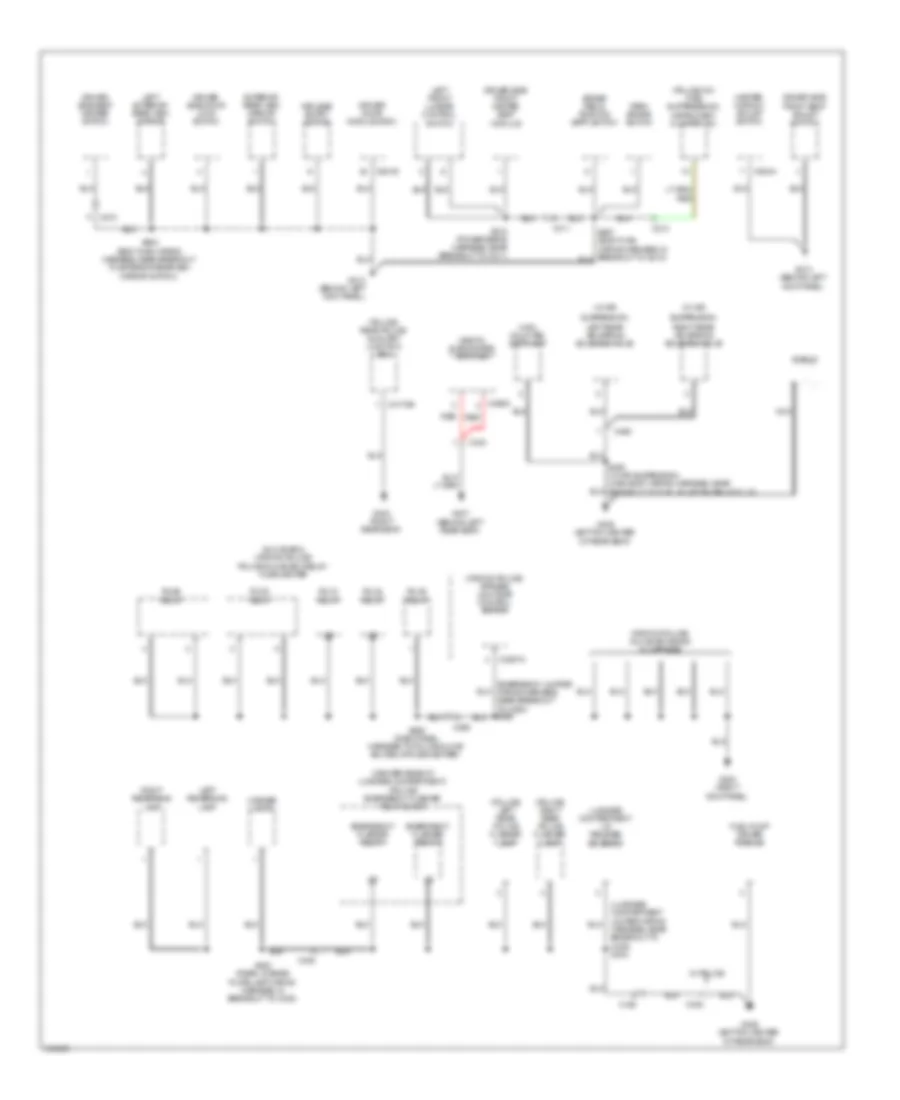 Ground Distribution Wiring Diagram 3 of 4 for Mercury Grand Marquis LS 2011