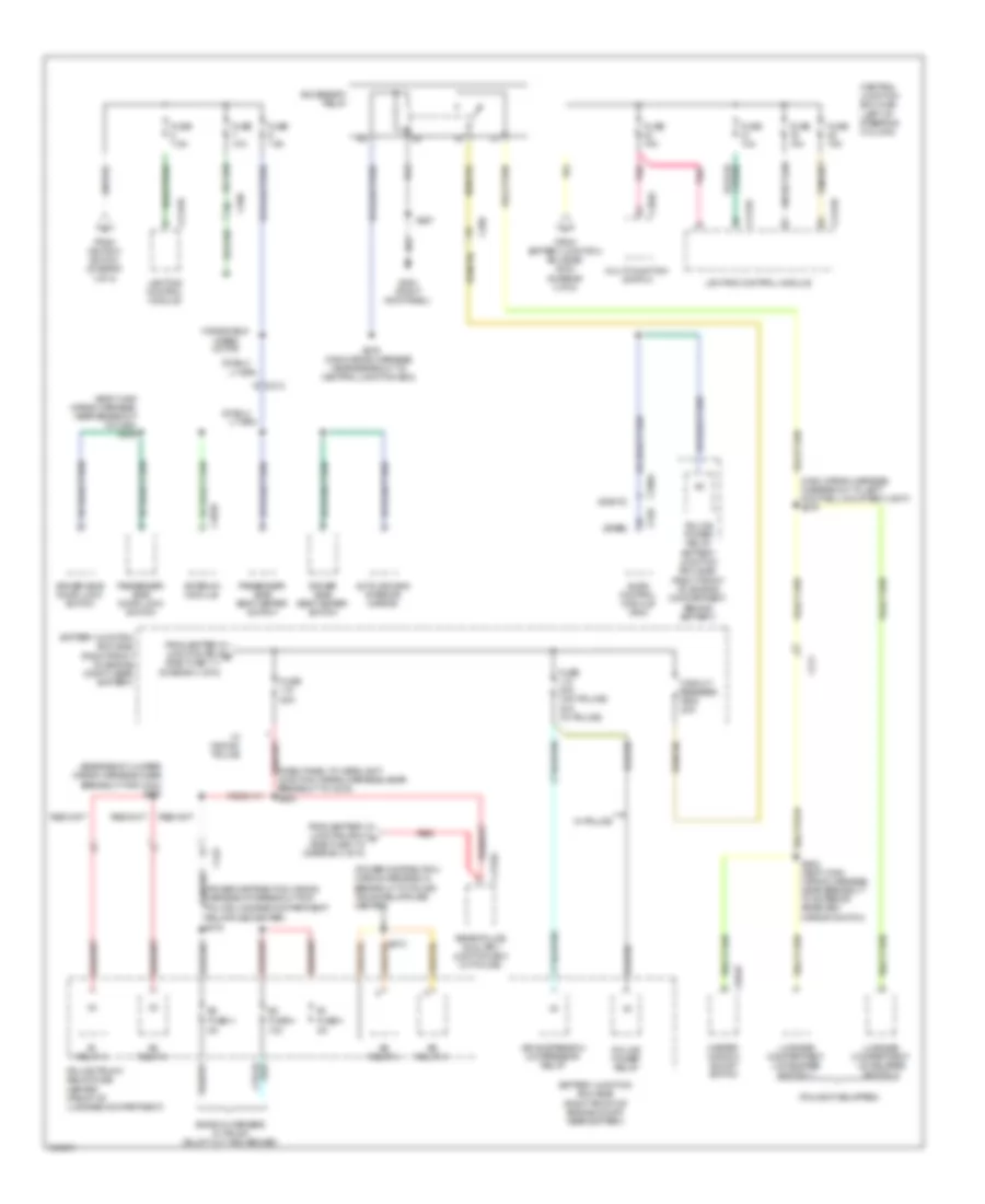 Power Distribution Wiring Diagram (5 of 5) for Mercury Grand Marquis LS 2011