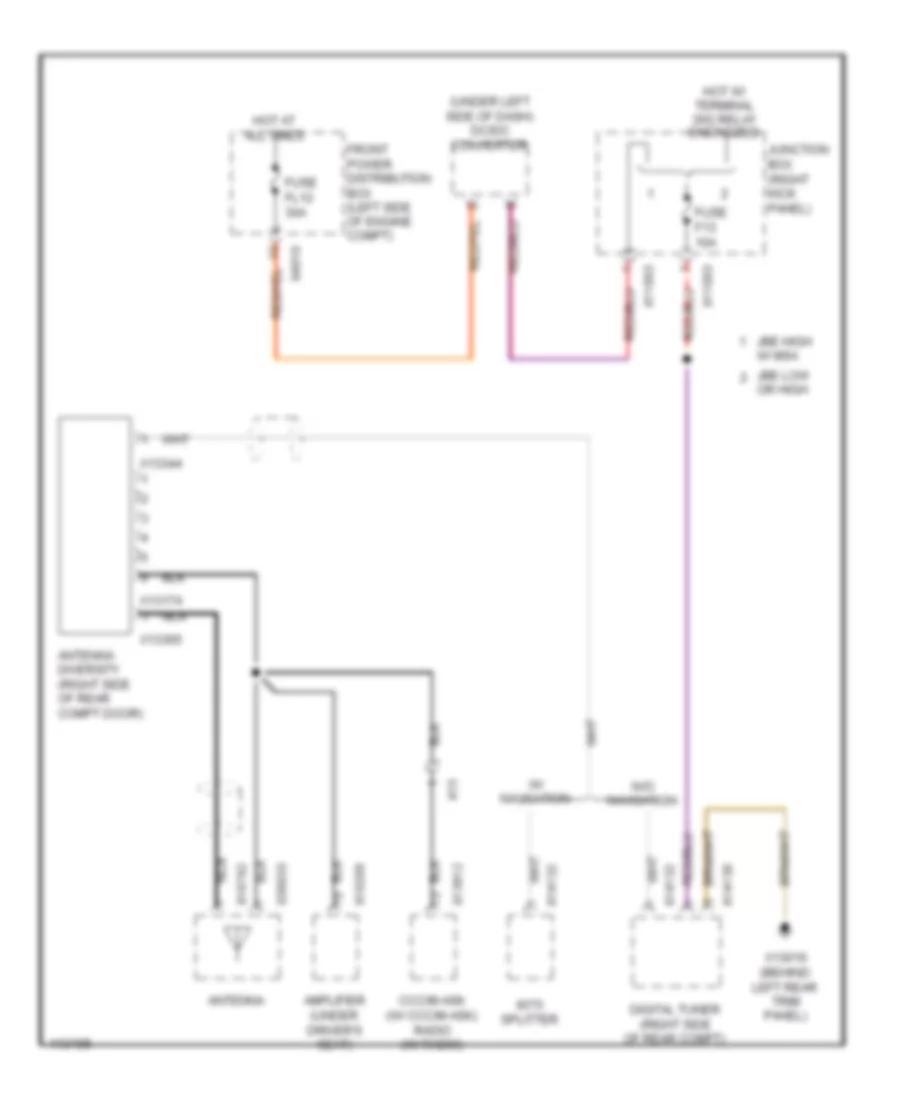 схема антенны разнообразия, Купе для MINI Cooper 2013