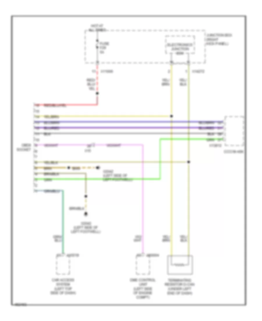 схема соединителя канала связи, родстер для MINI Cooper 2014