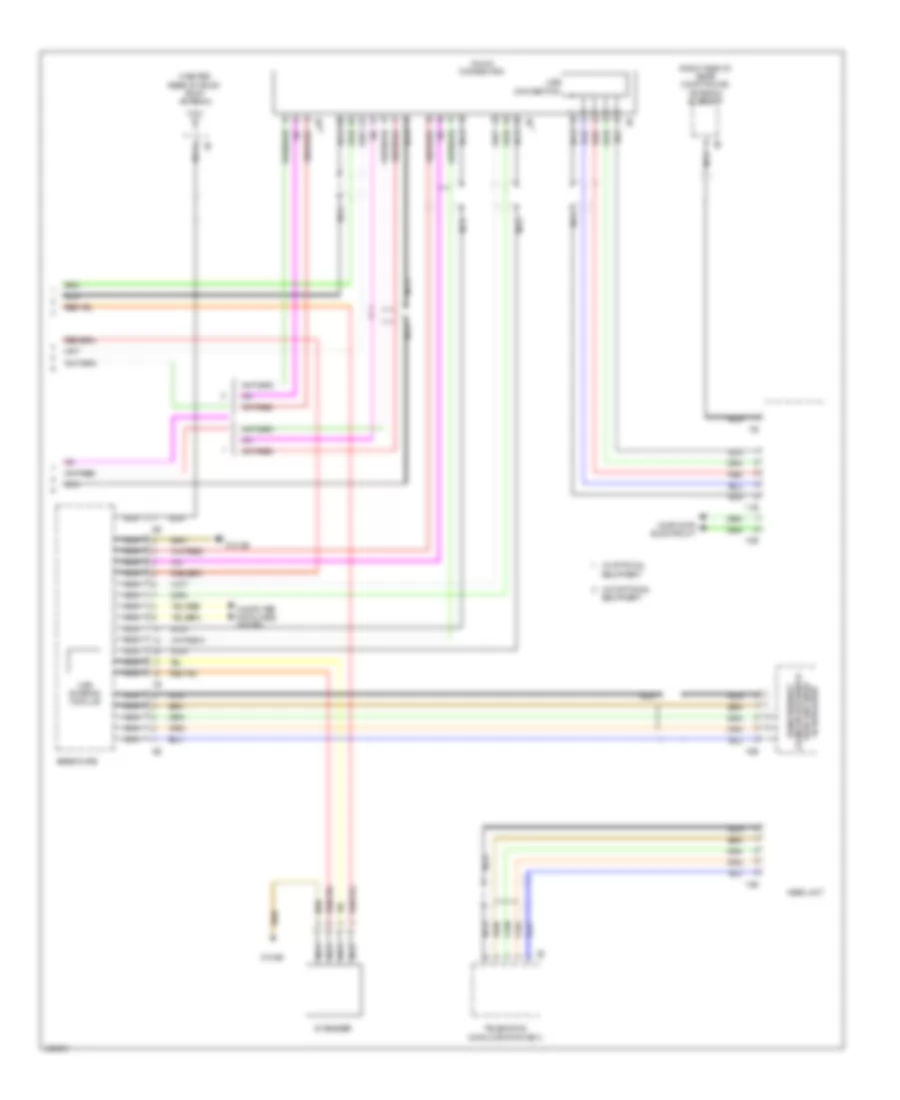 Navigation Wiring Diagram, Hatchback withHifi Radio & Active Sound Design (5 из 5) для MINI Cooper Clubman 2014
