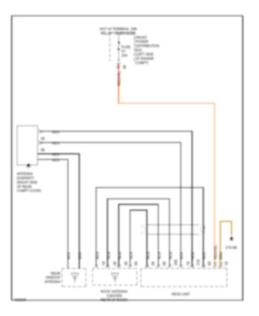 схема антенны разнообразия, хэтчбек для MINI Cooper JCW Clubman 2014