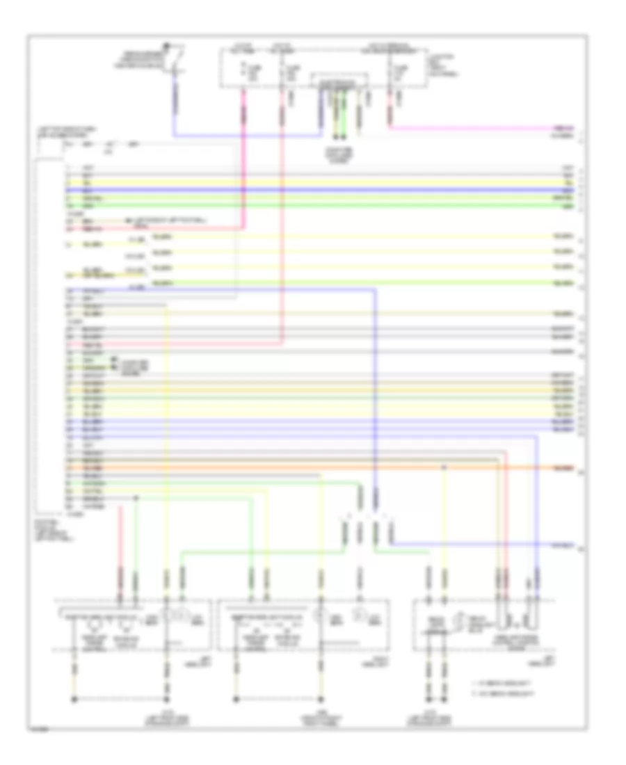 Электросхема фар (1 из 2) для MINI Cooper Paceman S ALL4 2014