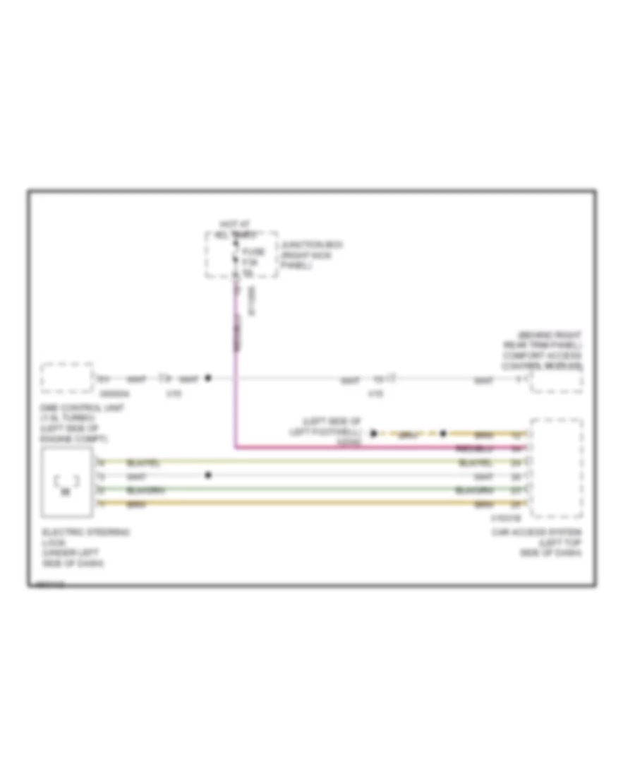 Электросхема блокировки селектора для MINI Cooper Paceman S ALL4 2014