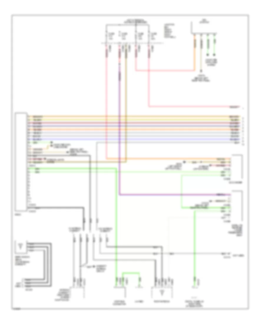 Radio Wiring Diagram, without CCC & M-ASK С Усилитель (1 из 2) для MINI Cooper Clubman 2009