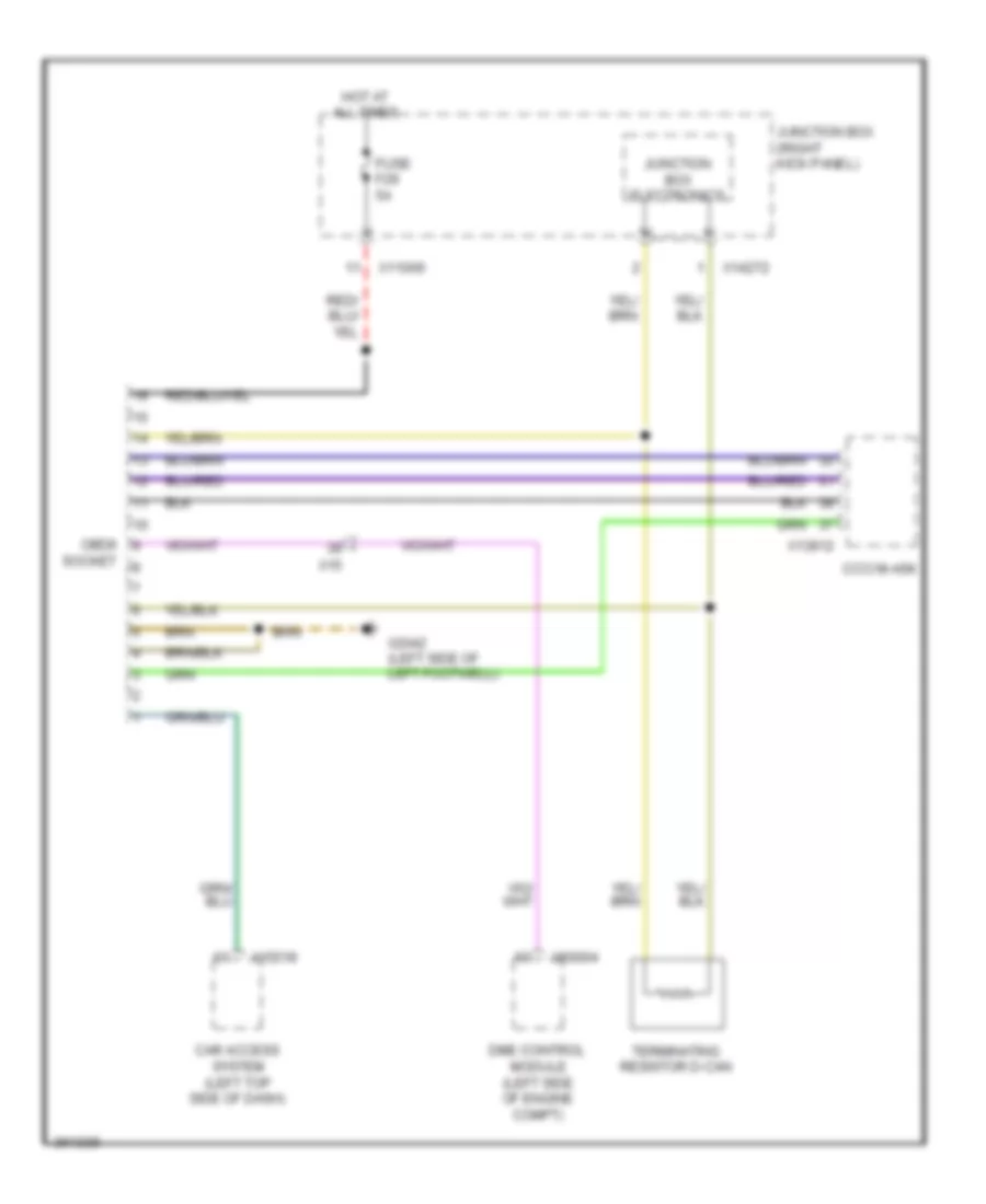 схема соединителя канала связи для MINI Cooper Clubman 2011