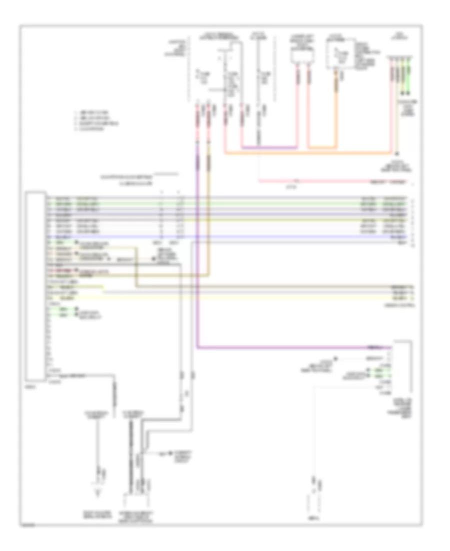 Radio Wiring Diagram, without CCC  M-ASK С Усилитель (1 из 2) для MINI Cooper S 2011