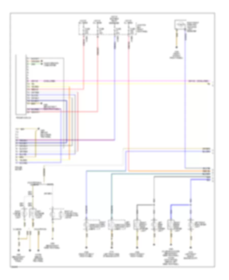 Exterior Lamps Wiring Diagram, Except Convertible (1 of 2) for MINI Cooper S Countryman 2012